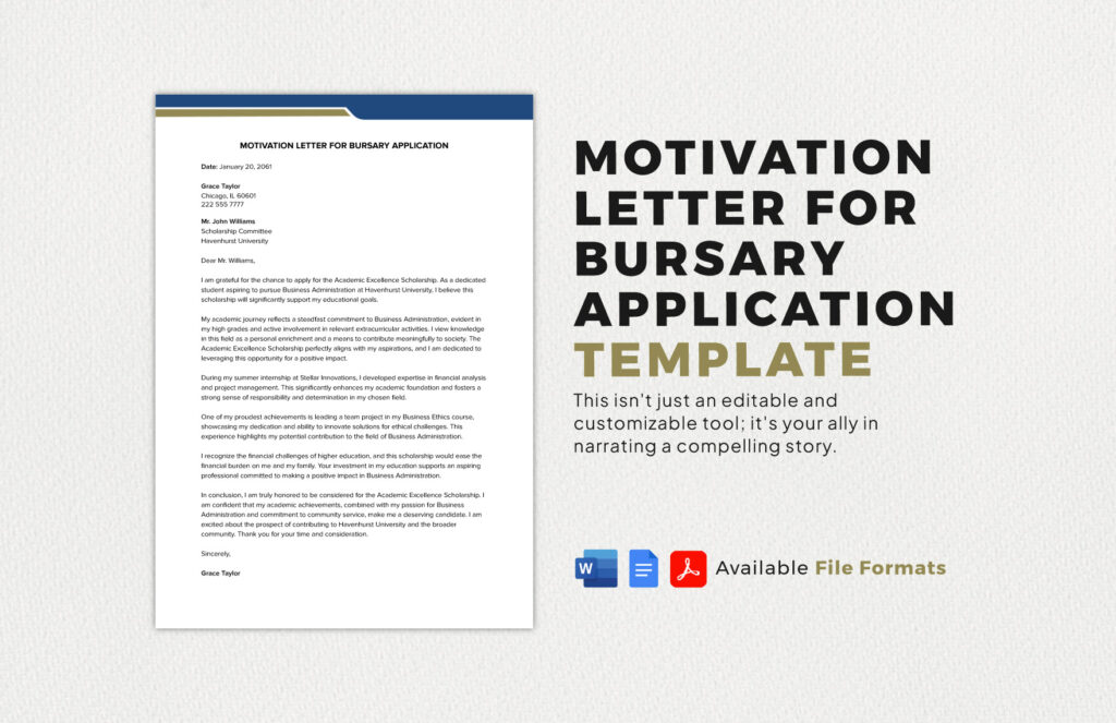 How to Write a Standout Motivational Letter for Bursaries 3 How to Write a Standout Motivational Letter for Bursaries